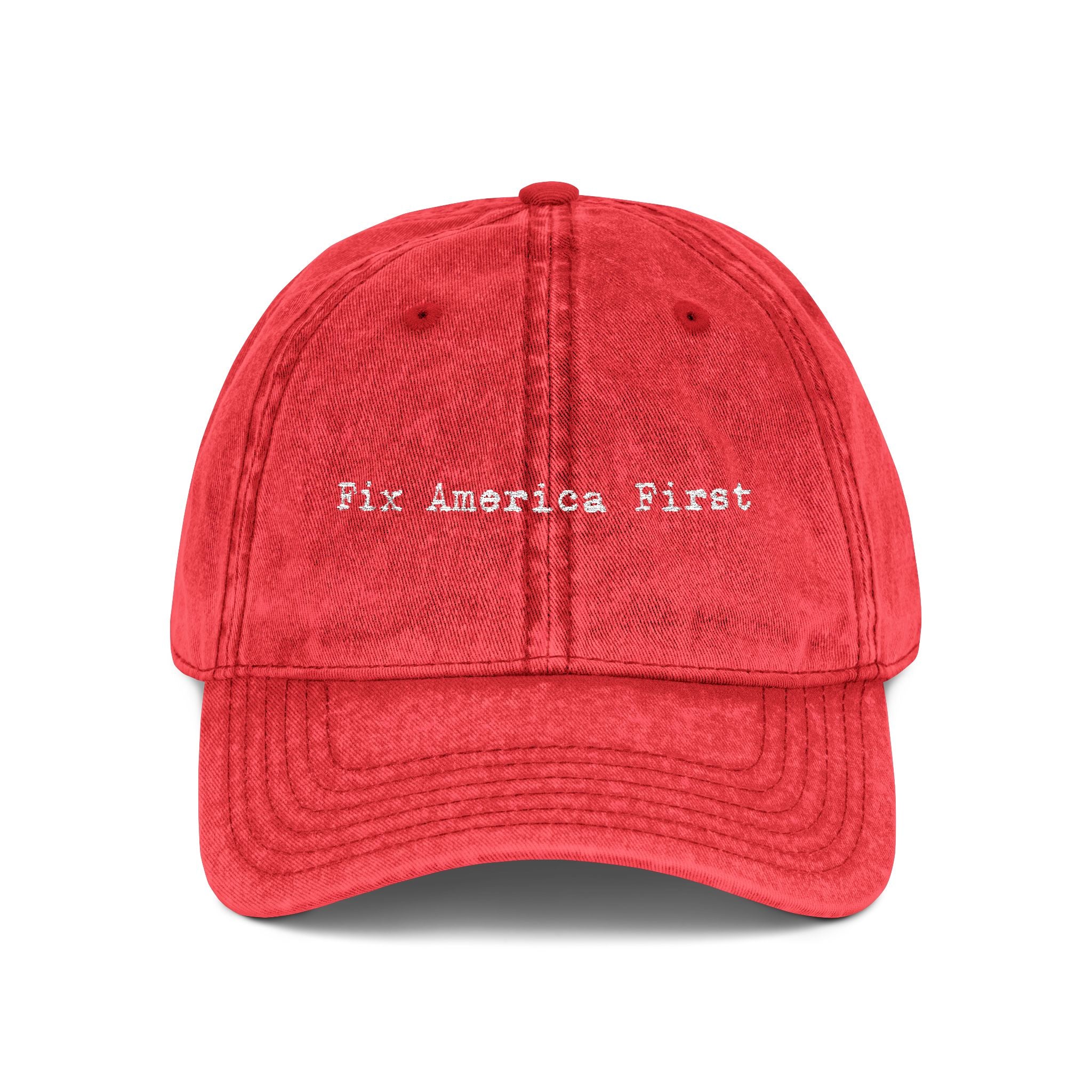 'Fix America First' Distressed Baseball Hat