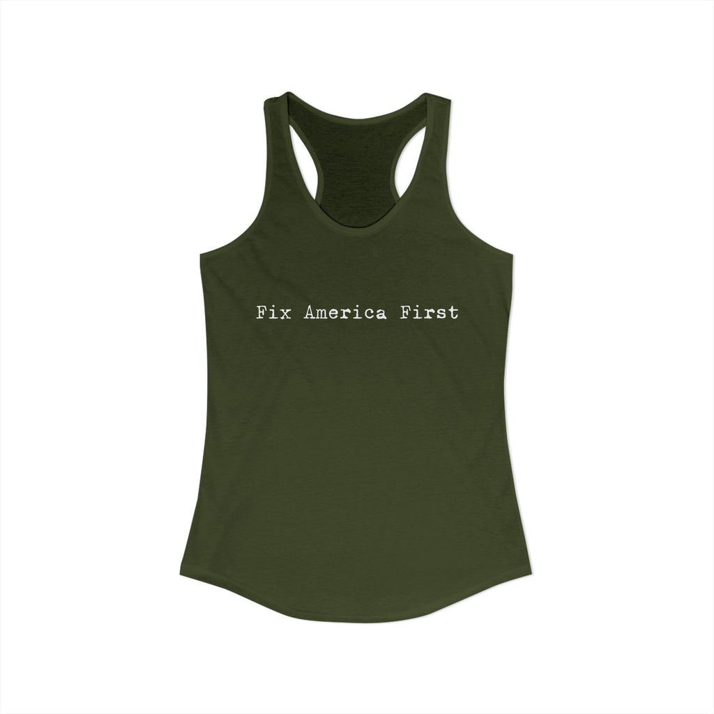 Women's Fix America First Racerback Tank