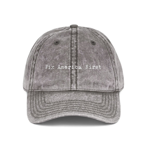 'Fix America First' Distressed Baseball Hat