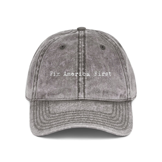 'Fix America First' Distressed Baseball Hat