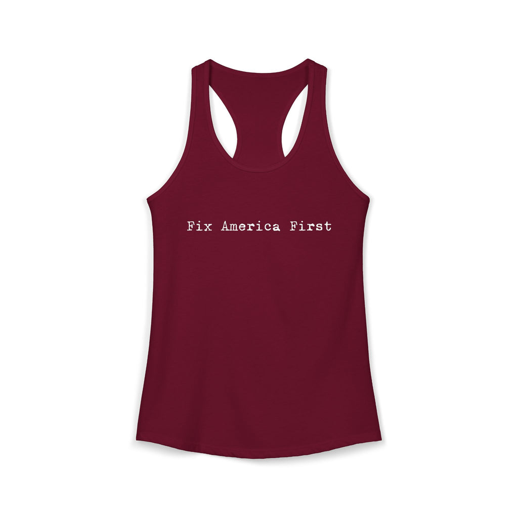 Women's Fix America First Racerback Tank