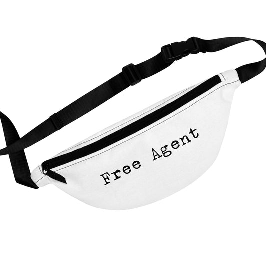 Free Agent Fanny Pack — Minimalist White Waist Bag
