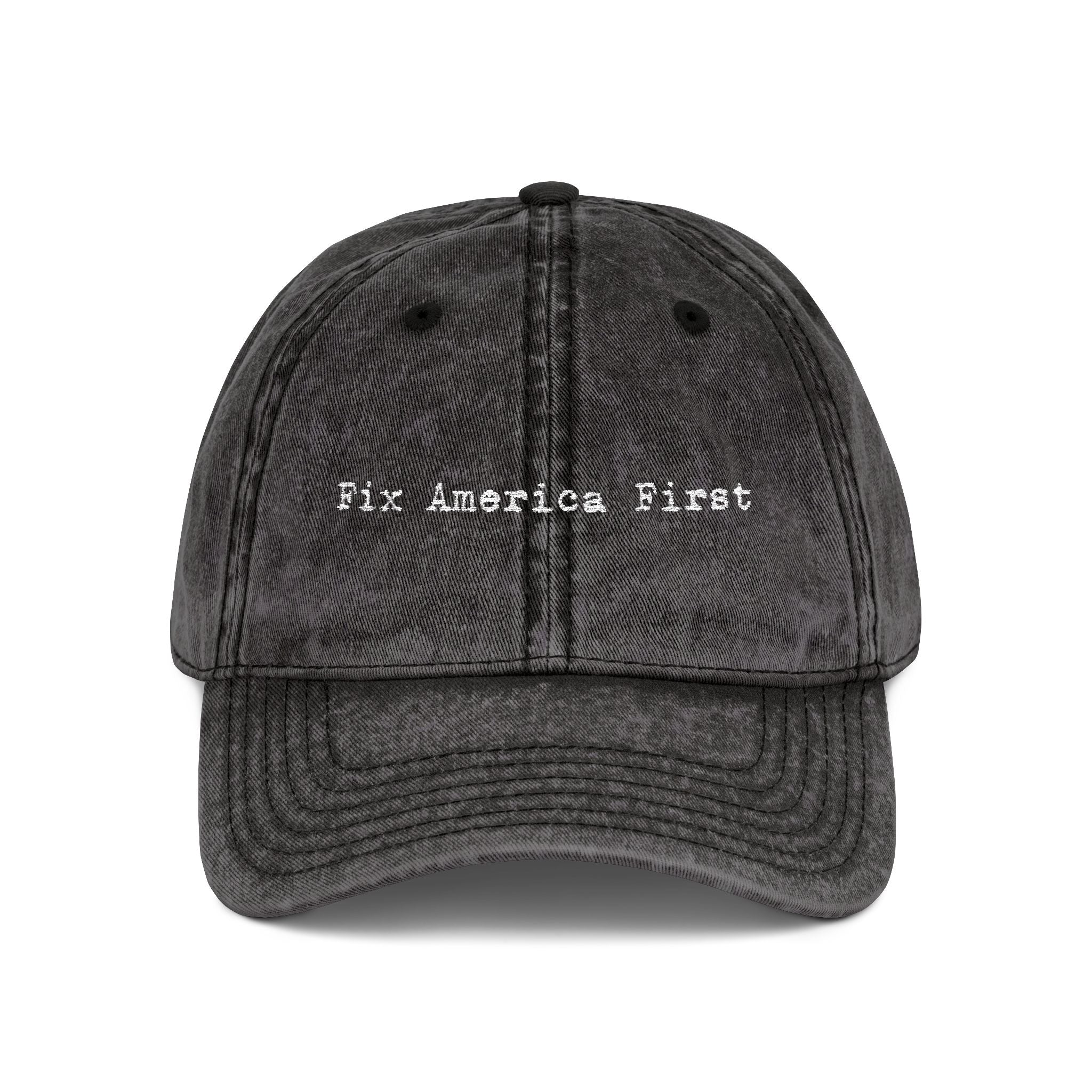 'Fix America First' Distressed Baseball Hat