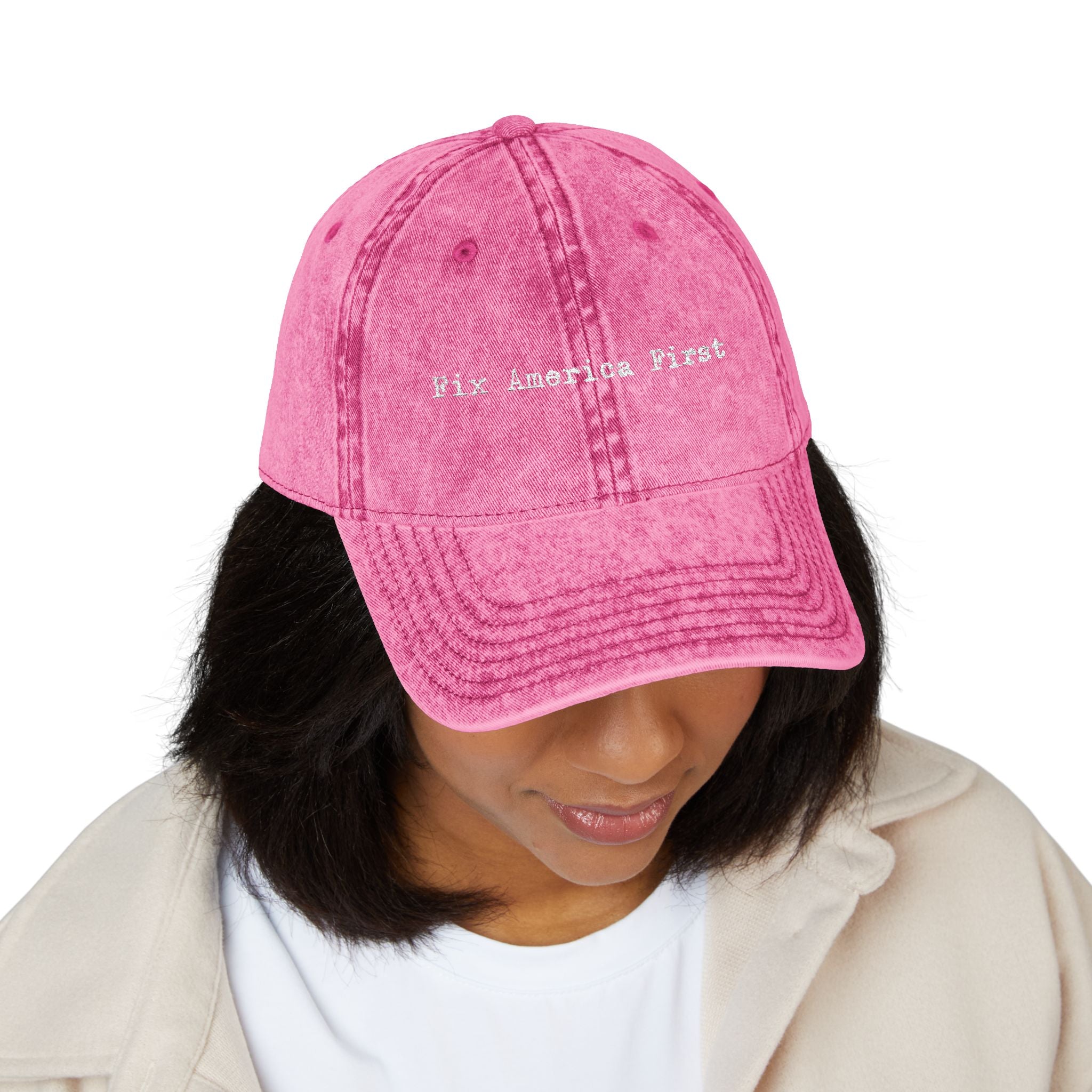 'Fix America First' Distressed Baseball Hat