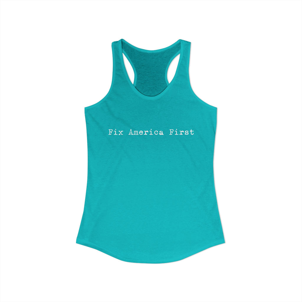 Women's Fix America First Racerback Tank