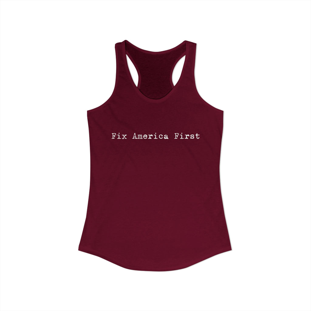 Women's Fix America First Racerback Tank