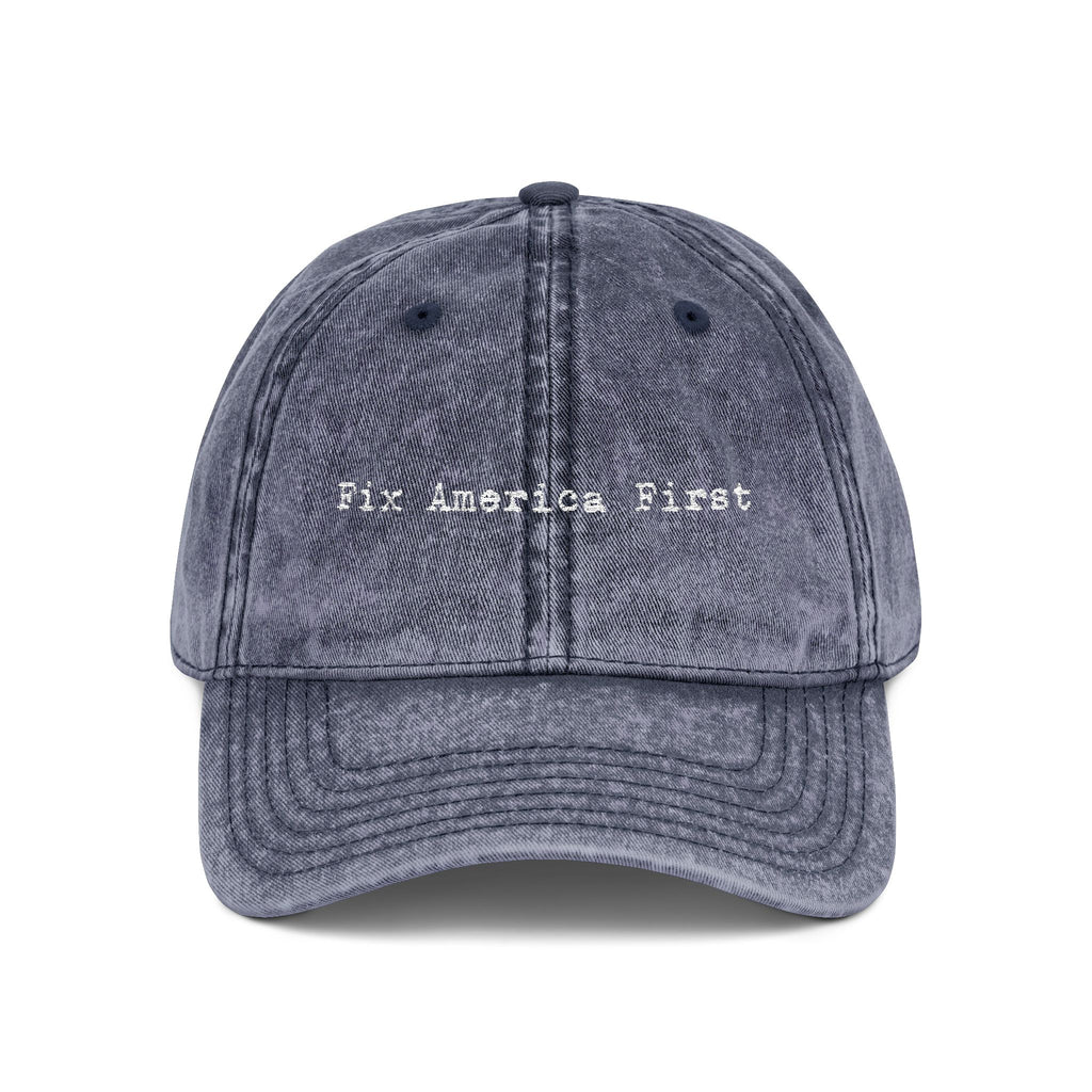 'Fix America First' Distressed Baseball Hat
