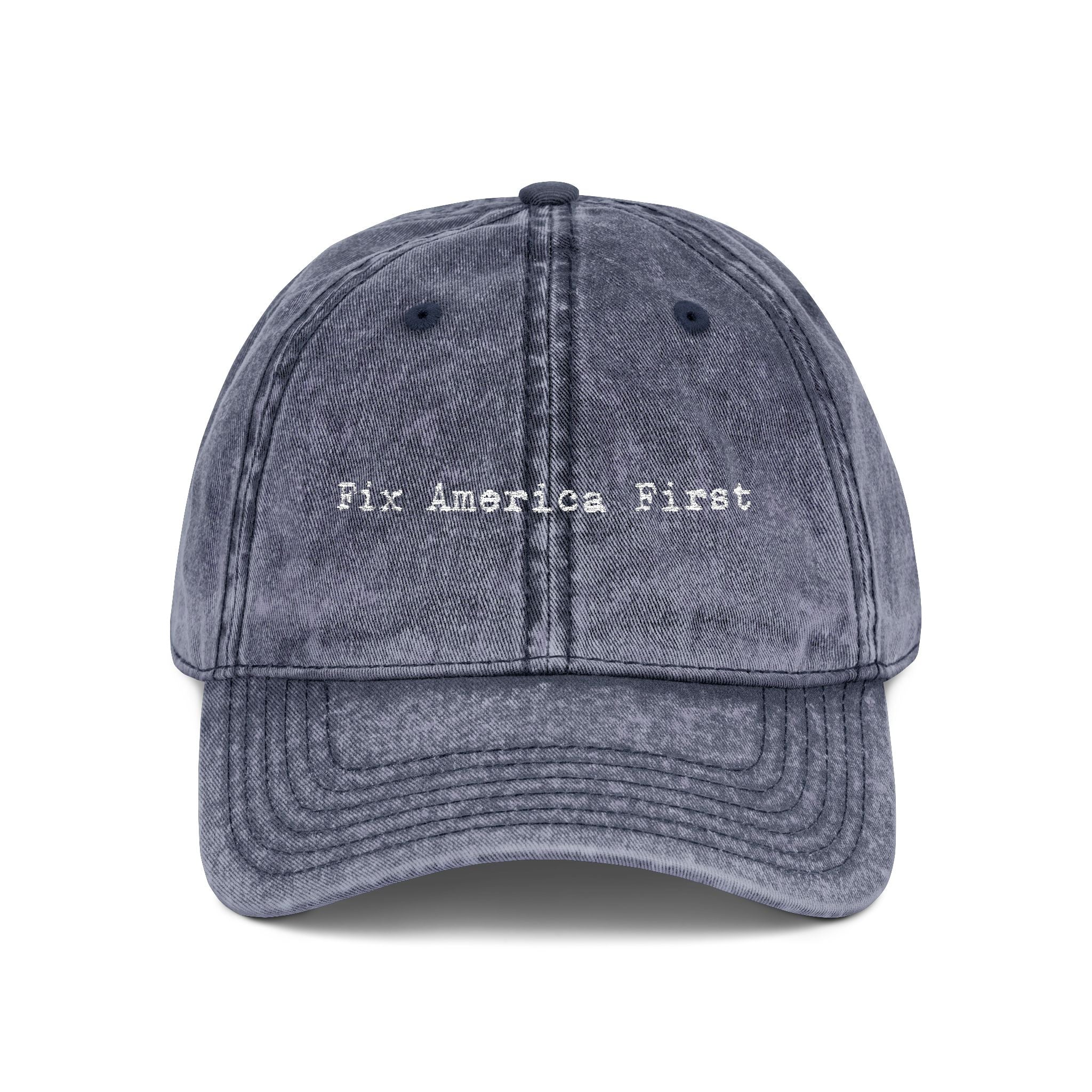 'Fix America First' Distressed Baseball Hat