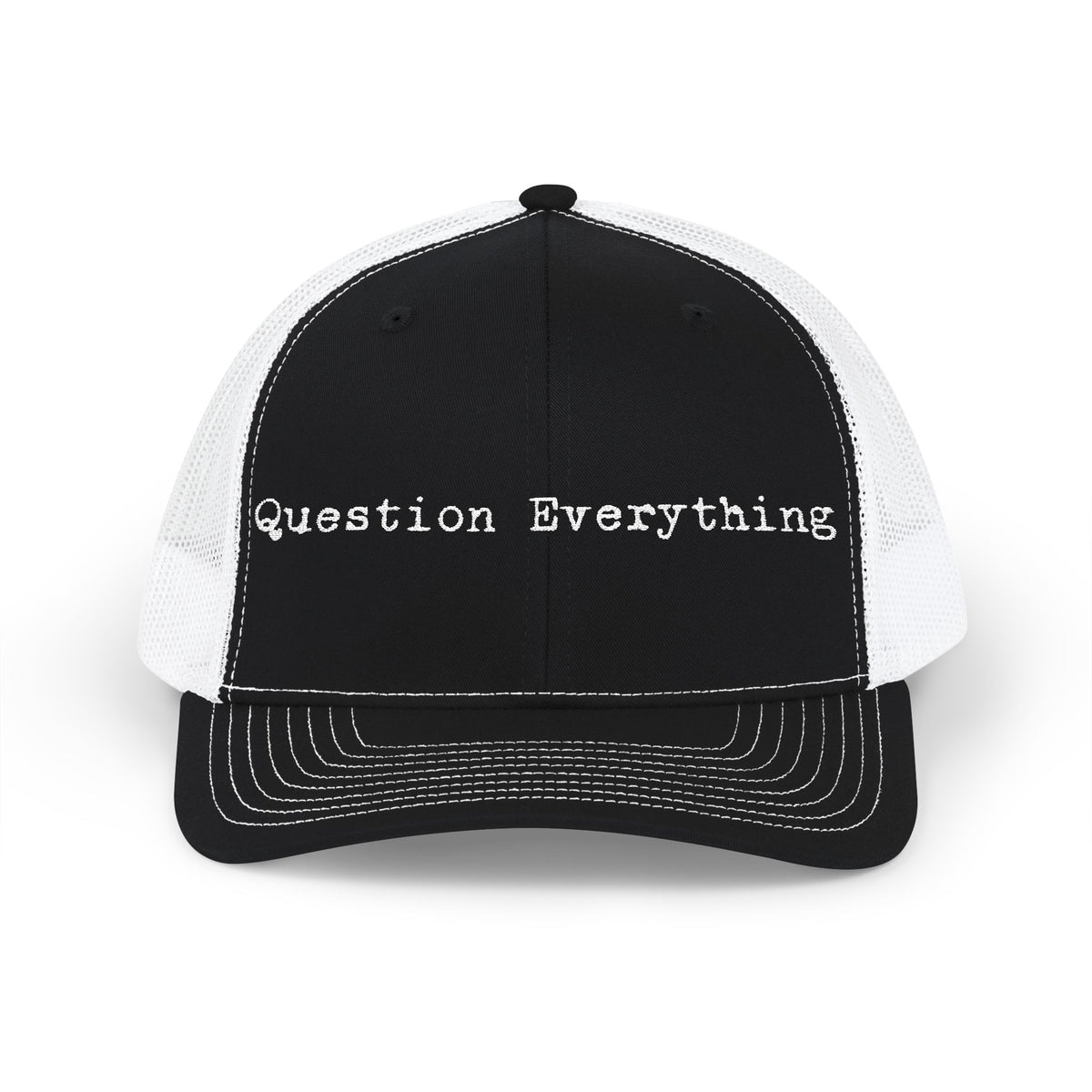 Question Everything Snapback Trucker Cap