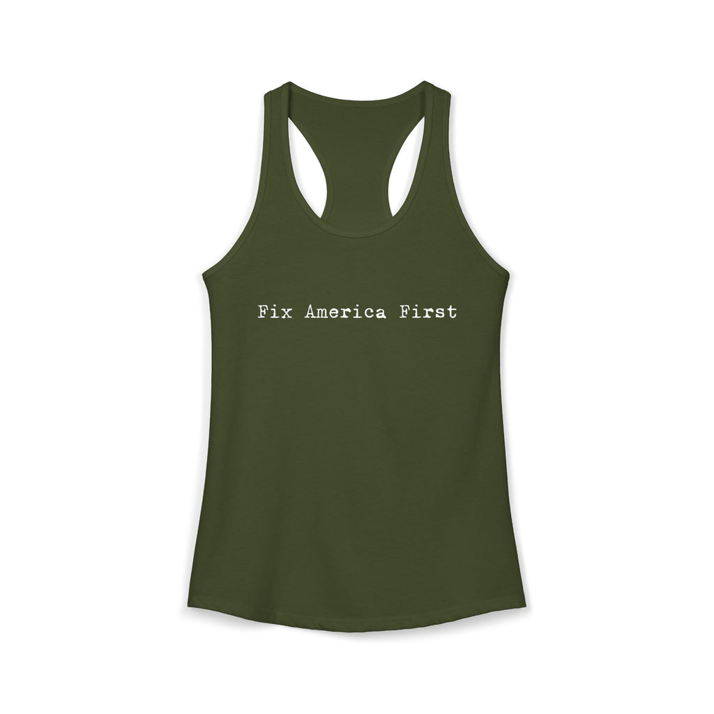 Women's Fix America First Racerback Tank