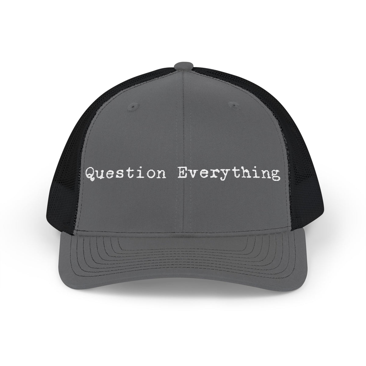 Question Everything Snapback Trucker Cap