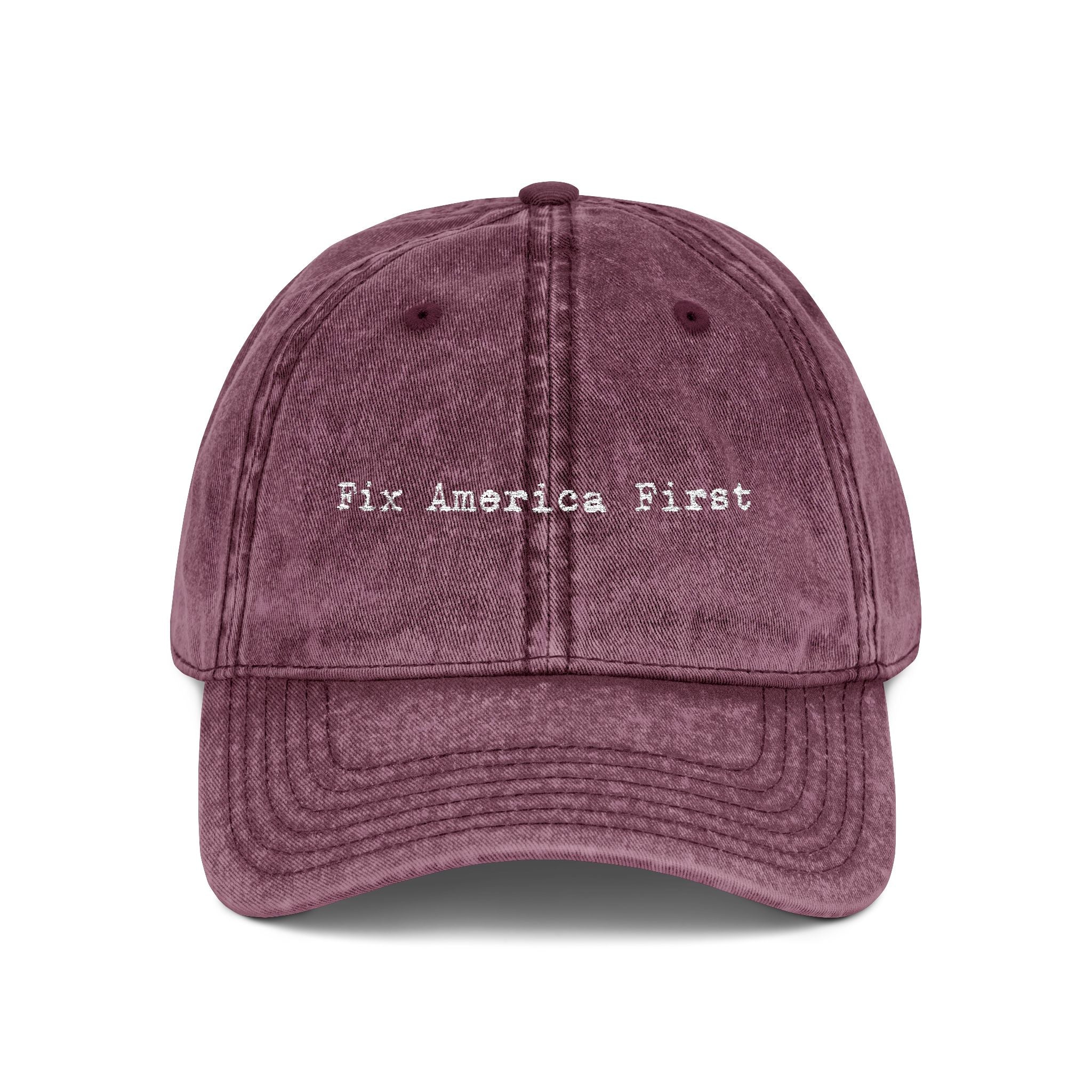'Fix America First' Distressed Baseball Hat