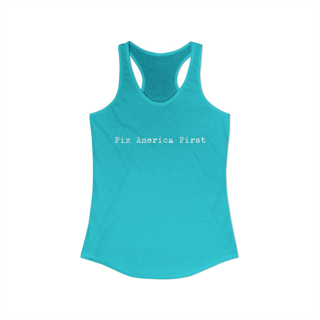 Women's Fix America First Racerback Tank