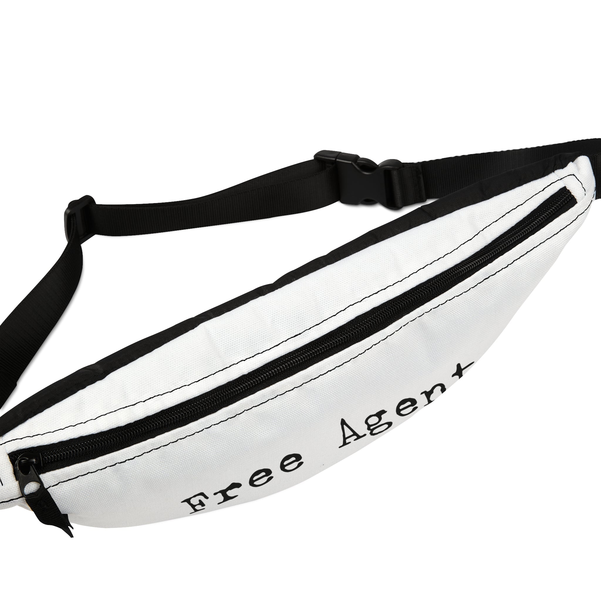 Free Agent Fanny Pack — Minimalist White Waist Bag