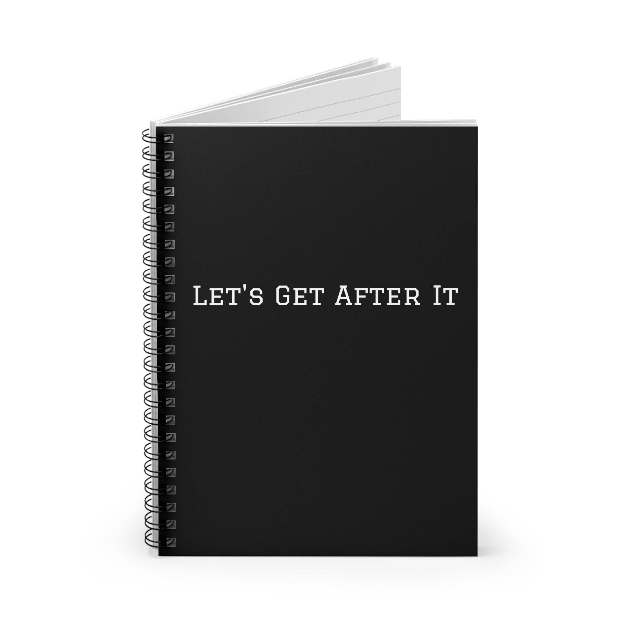 Let's Get After It Spiral Notebook | Ruled Lined Journal