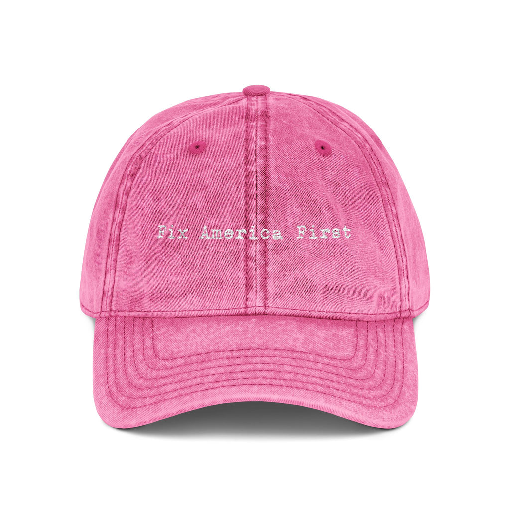 'Fix America First' Distressed Baseball Hat