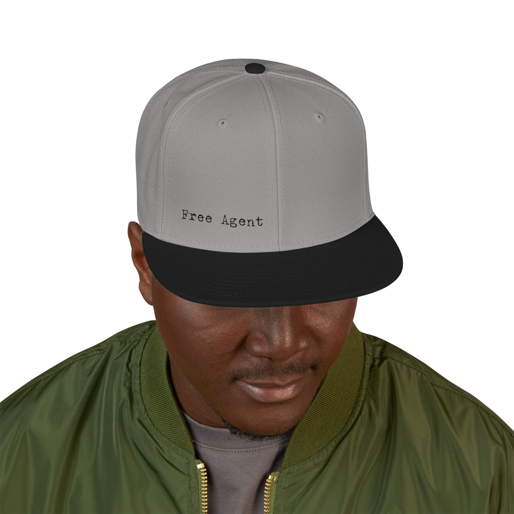 Free Agent Snapback Flat-Brim Hat