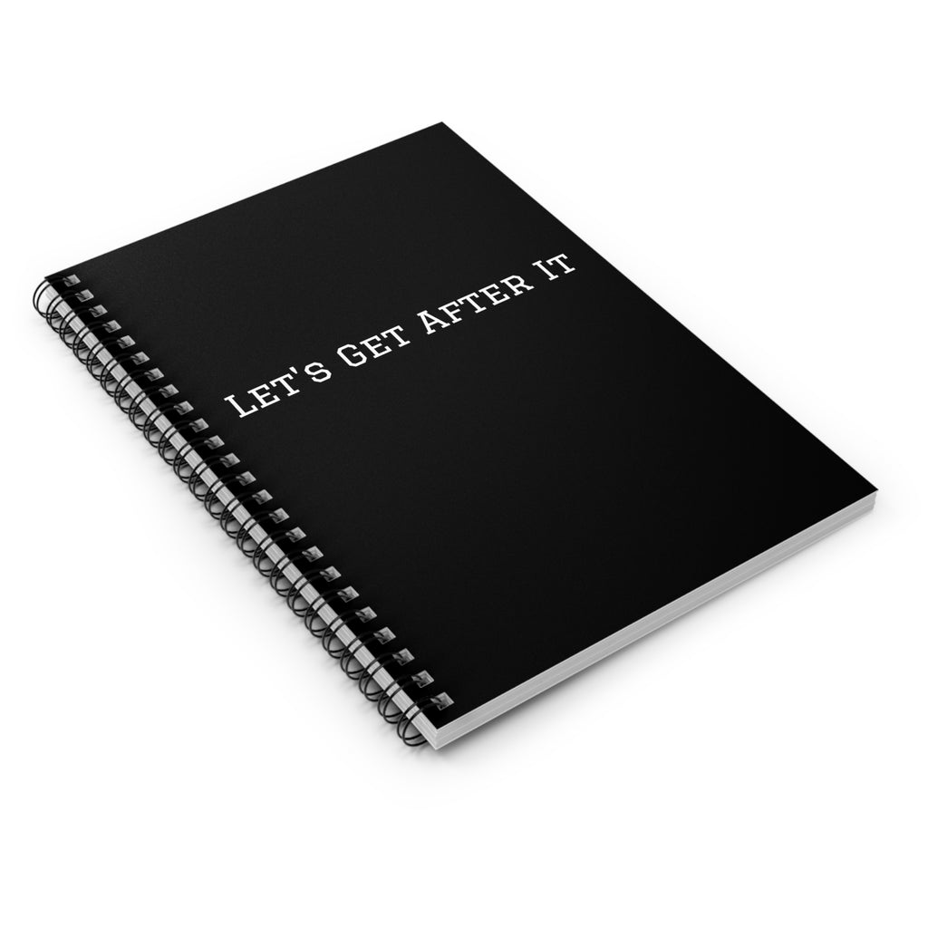 Let's Get After It Spiral Notebook | Ruled Lined Journal