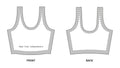 “Wear Your Independence” Sports Bra / Athletic Crop Top