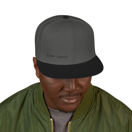 Free Agent Snapback Flat-Brim Hat