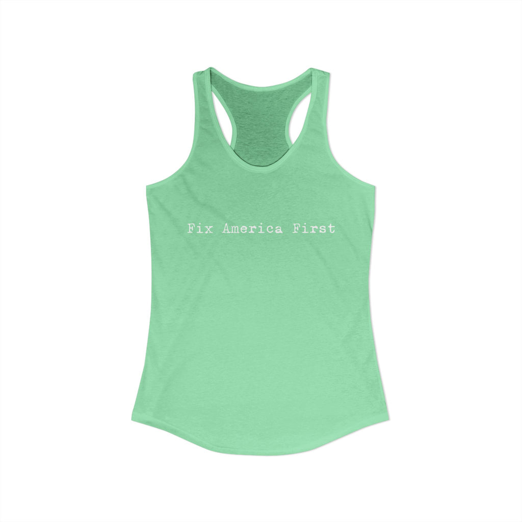 Women's Fix America First Racerback Tank